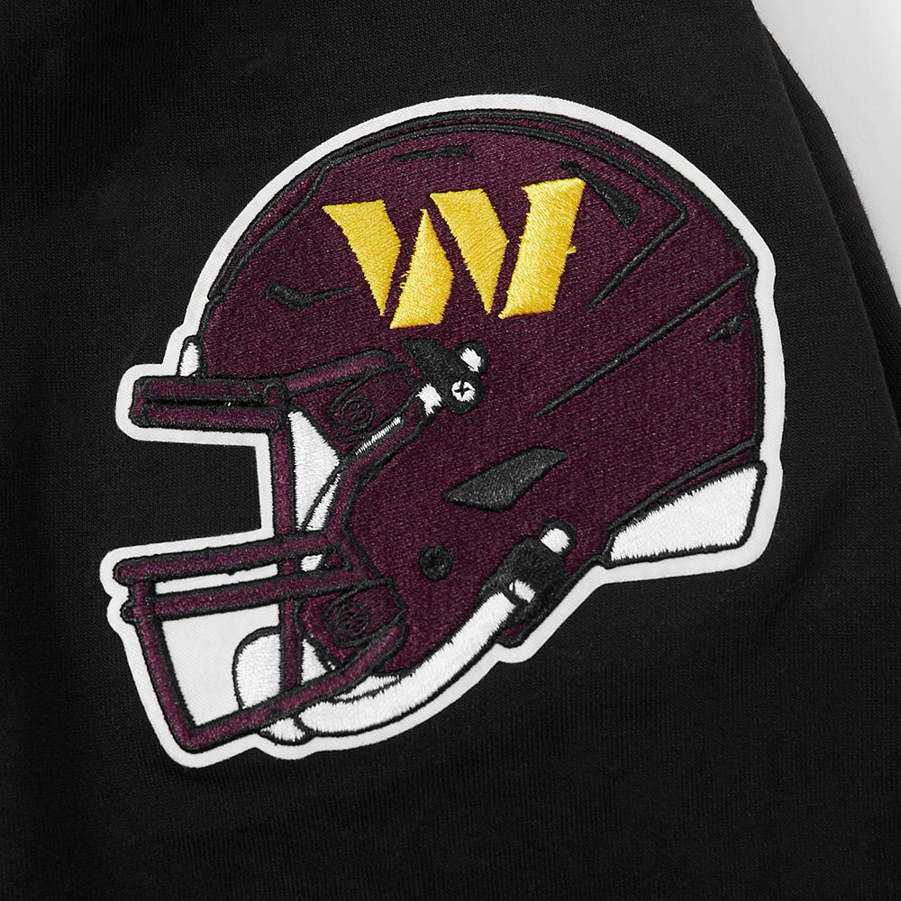 NFL WASHINGTON COMMANDERS JAYDEN DANIELS #5 CLASSIC PNN MEN'S PULLOVER HOODIE (BLACK)