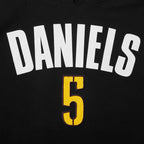 NFL WASHINGTON COMMANDERS JAYDEN DANIELS #5 CLASSIC PNN MEN'S PULLOVER HOODIE (BLACK)