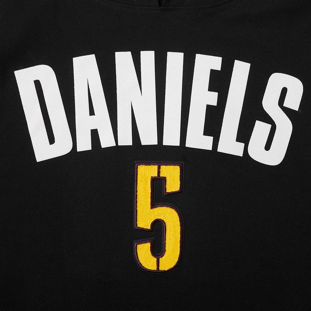 NFL WASHINGTON COMMANDERS JAYDEN DANIELS #5 CLASSIC PNN MEN'S PULLOVER HOODIE (BLACK)
