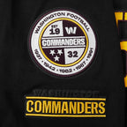 NFL WASHINGTON COMMANDERS JAYDEN DANIELS #5 CLASSIC PNN MEN'S PULLOVER HOODIE (BLACK)