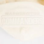 NFL WASHINGTON COMMANDERS JAYDEN DANIELS #5 NEUTRAL PNN CHANDAIL À CAPUCHON EN MOLLETON À ÉPAULES TOMBANTES POUR HOMME (COQUILLE D'ŒUF)