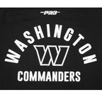 NFL WASHINGTON COMMANDERS MEN'S FULL ZIP HOODIE (BLACK)