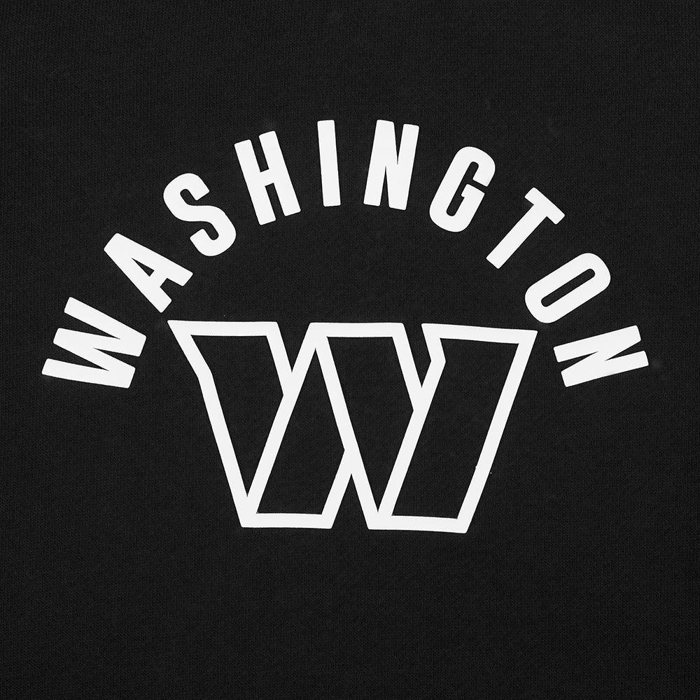 NFL WASHINGTON COMMANDERS MEN'S FULL ZIP HOODIE (BLACK)