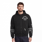 NFL WASHINGTON COMMANDERS MEN'S FULL ZIP HOODIE (BLACK)