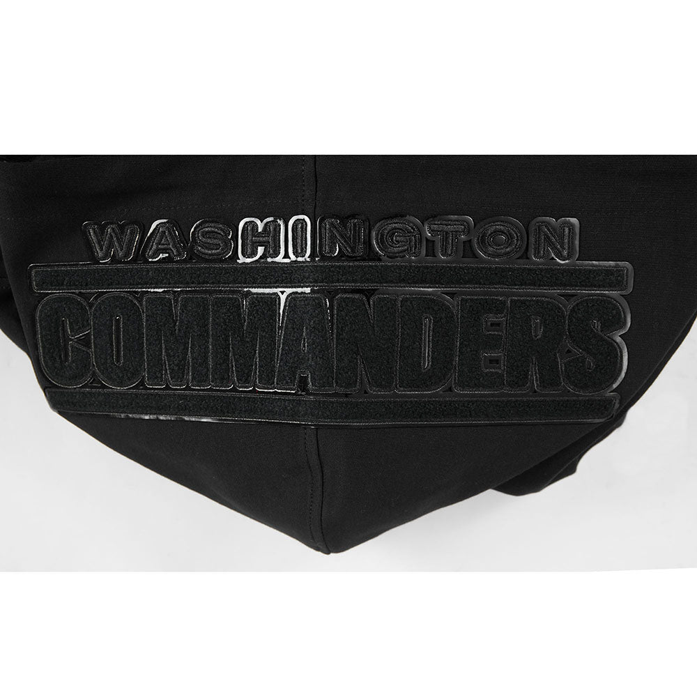 NFL WASHINGTON COMMANDERS TRIPLE BLACK MEN'S DK FZ HOODIE (TRIPLE BLACK)