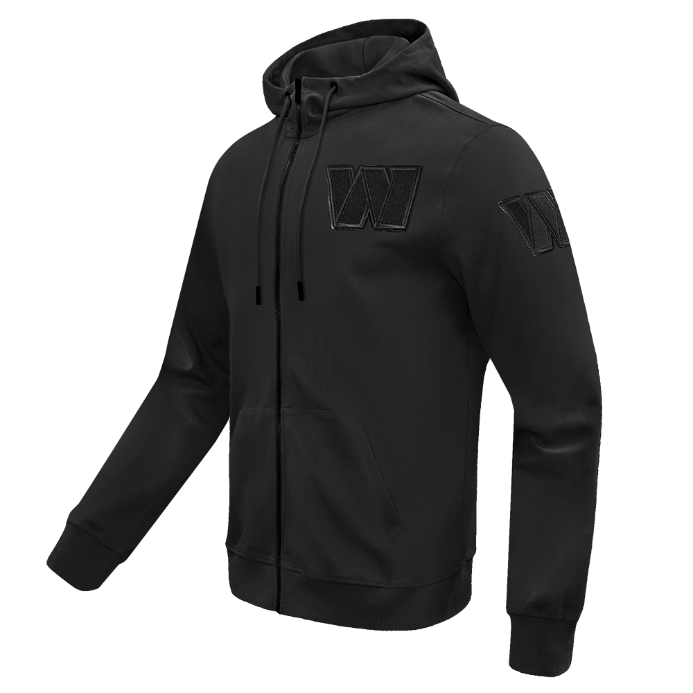 NFL WASHINGTON COMMANDERS TRIPLE BLACK MEN'S DK FZ HOODIE (TRIPLE BLACK)