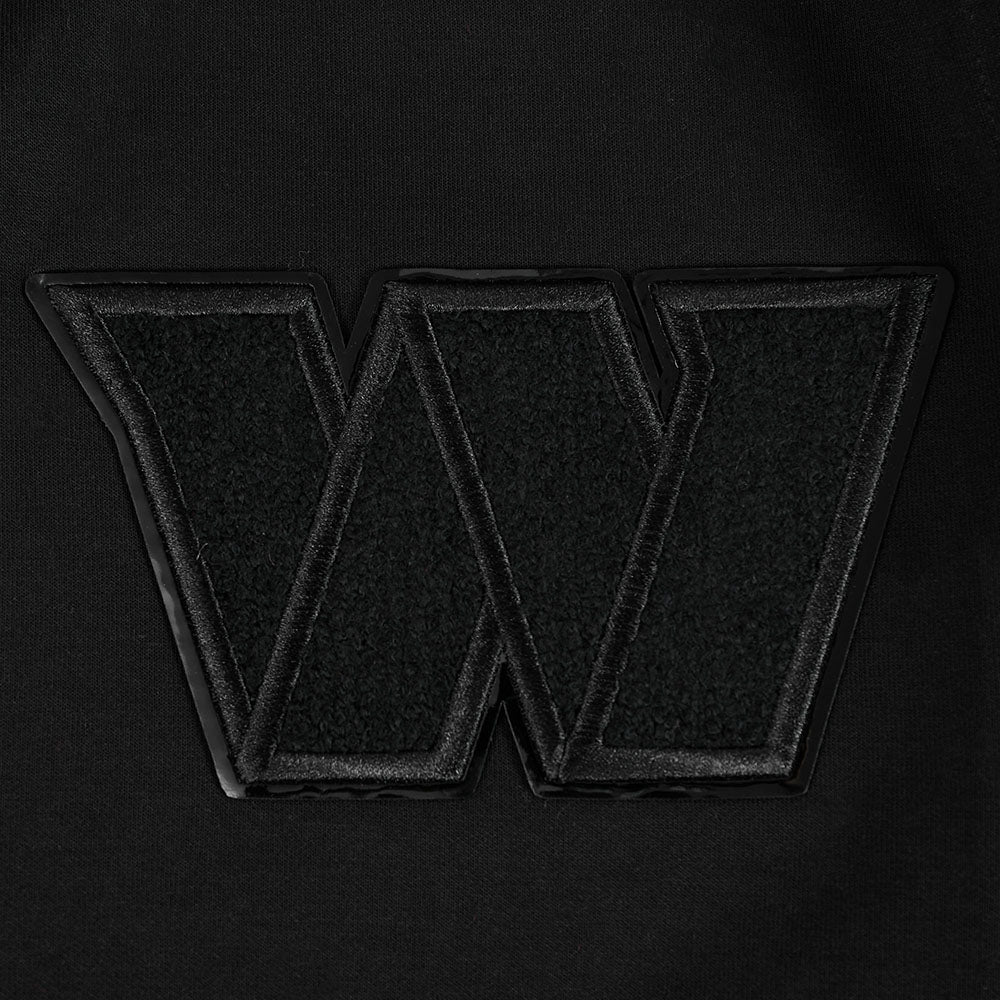 NFL WASHINGTON COMMANDERS TRIPLE BLACK MEN'S DK FZ HOODIE (TRIPLE BLACK)