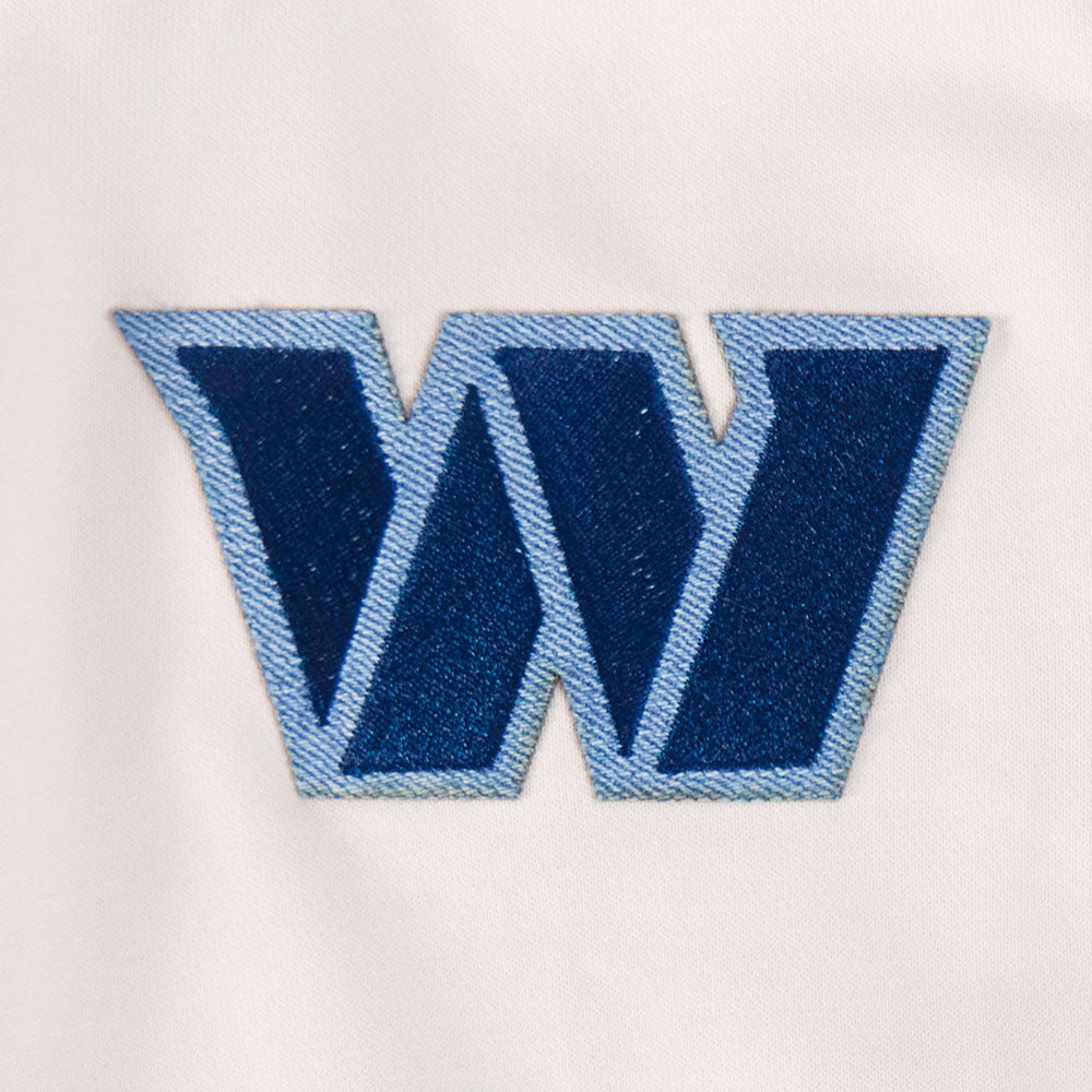 NFL WASHINGTON COMMANDERS VARSITY BLUES CHANDAIL À CAPUCHON (LIN)