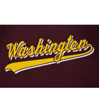 NFL WASHINGTON COMMANDERS SCRIPT TAIL BLOUSON COLLÉGIAL POUR HOMME (LIE-DE-VIN/BLANC)