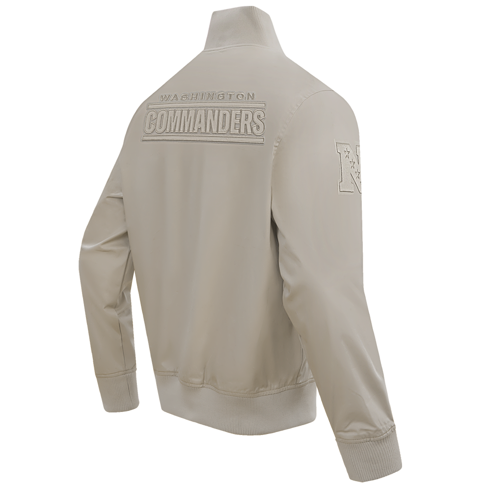 NFL WASHINGTON COMMANDERS NEUTRAL MEN'S  TWILL JACKET (TAUPE)