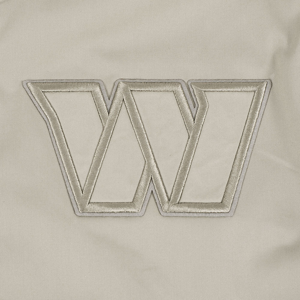 NFL WASHINGTON COMMANDERS NEUTRAL MEN'S  TWILL JACKET (TAUPE)