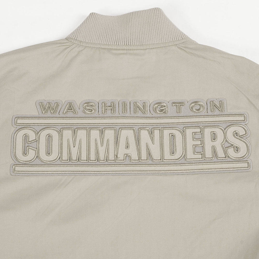 NFL WASHINGTON COMMANDERS NEUTRAL MEN'S  TWILL JACKET (TAUPE)