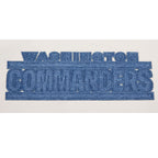 NFL WASHINGTON COMMANDERS VARSITY BLUES T-SHIRT EN JERSEY SIMPLE À COUPE CARRÉE POUR FEMME (LIN)