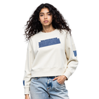 NFL WASHINGTON COMMANDERS VARSITY BLUES CHANDAIL À COL ROND EN MOLLETON POUR FEMME (LIN)