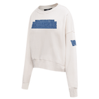 NFL WASHINGTON COMMANDERS VARSITY BLUES CHANDAIL À COL ROND EN MOLLETON POUR FEMME (LIN)