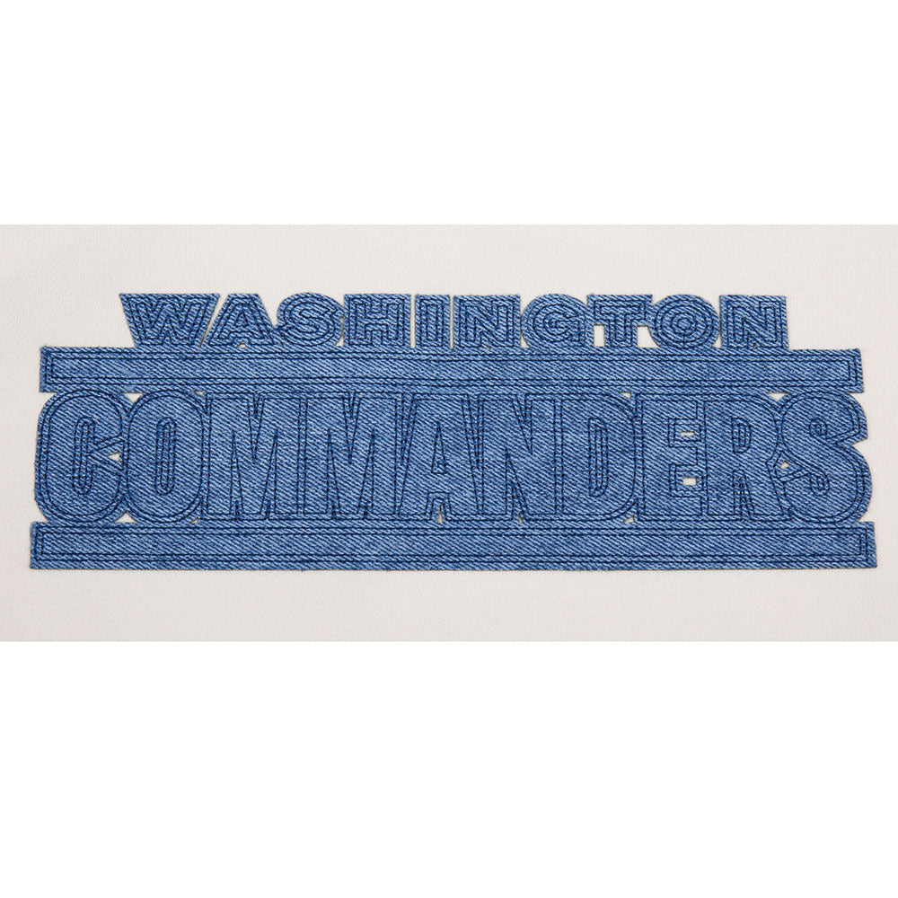 NFL WASHINGTON COMMANDERS VARSITY BLUES CHANDAIL À COL ROND EN MOLLETON POUR FEMME (LIN)