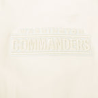 NFL WASHINGTON COMMANDERS JAYDEN DANIELS #5 NEUTRAL PNN CHANDAIL À COL ROND EN MOLLETON POUR FEMME (COQUILLE D'ŒUF)