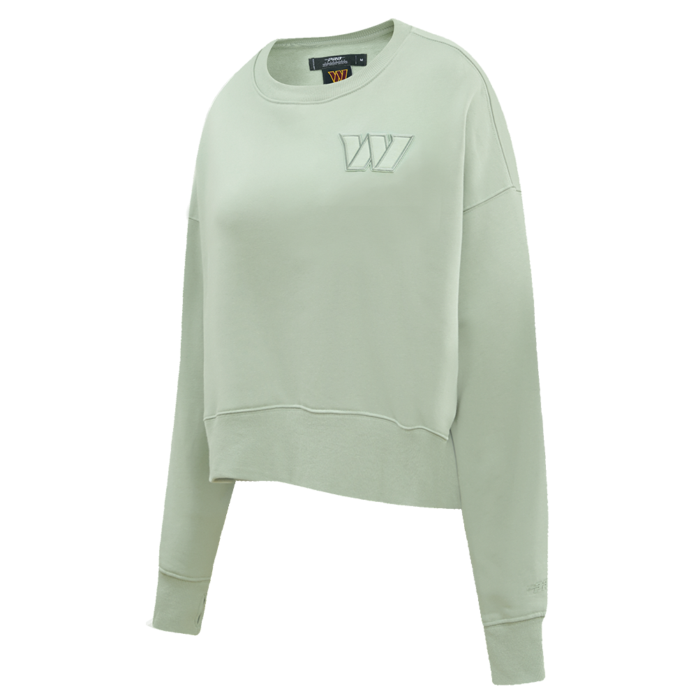 NFL WASHINGTON COMMANDERS NEUTRAL FLEECE CREWNECK (MOSS)