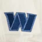 NFL WASHINGTON COMMANDERS VARSITY BLUES BLOUSON COLLÉGIAL EN DENIM POUR FEMME (DENIM/LIN)
