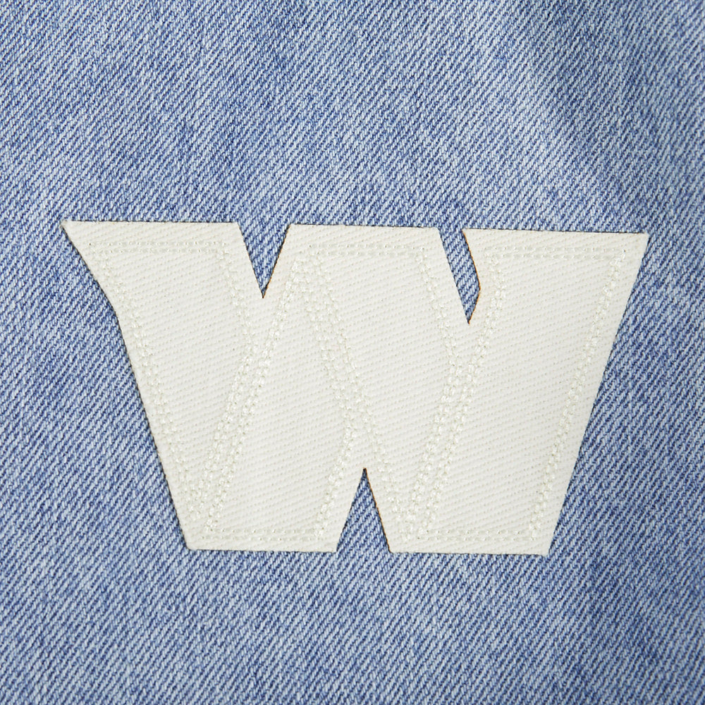 NFL WASHINGTON COMMANDERS VARSITY BLUES BLOUSON COLLÉGIAL EN DENIM POUR FEMME (DENIM/LIN)