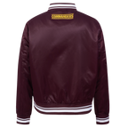 NFL WASHINGTON COMMANDERS SCRIPT TAIL WOMEN'S SATIN JACKET (WINE)