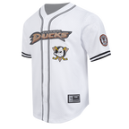 NHL ANAHEIM DUCKS CLASSIC MESH CHEMISE BOUTONNÉE POUR HOMME (BLANC/NOIR/BLANC)