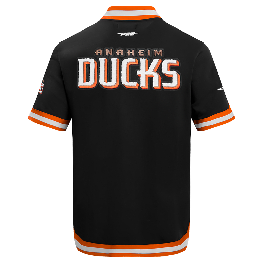 NHL ANAHEIM DUCKS CLASSIC BLOUSON D'ÉCHAUFFEMENT POUR HOMME (NOIR/ORANGE)