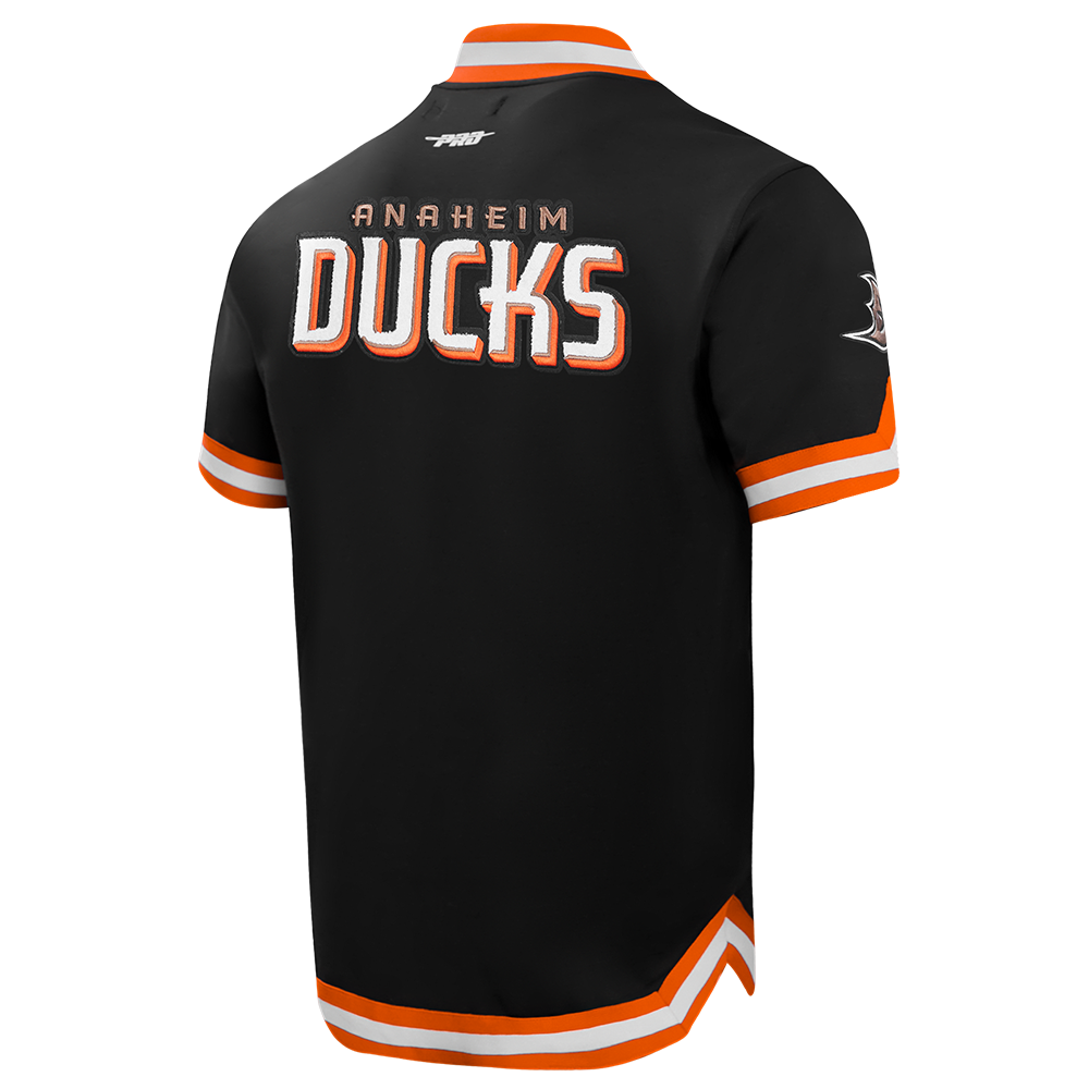 NHL ANAHEIM DUCKS CLASSIC BLOUSON D'ÉCHAUFFEMENT POUR HOMME (NOIR/ORANGE)