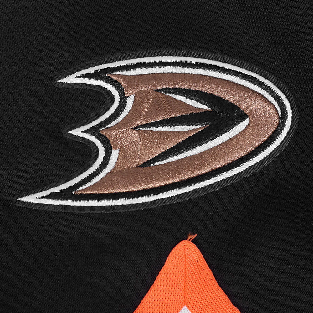 NHL ANAHEIM DUCKS CLASSIC BLOUSON D'ÉCHAUFFEMENT POUR HOMME (NOIR/ORANGE)