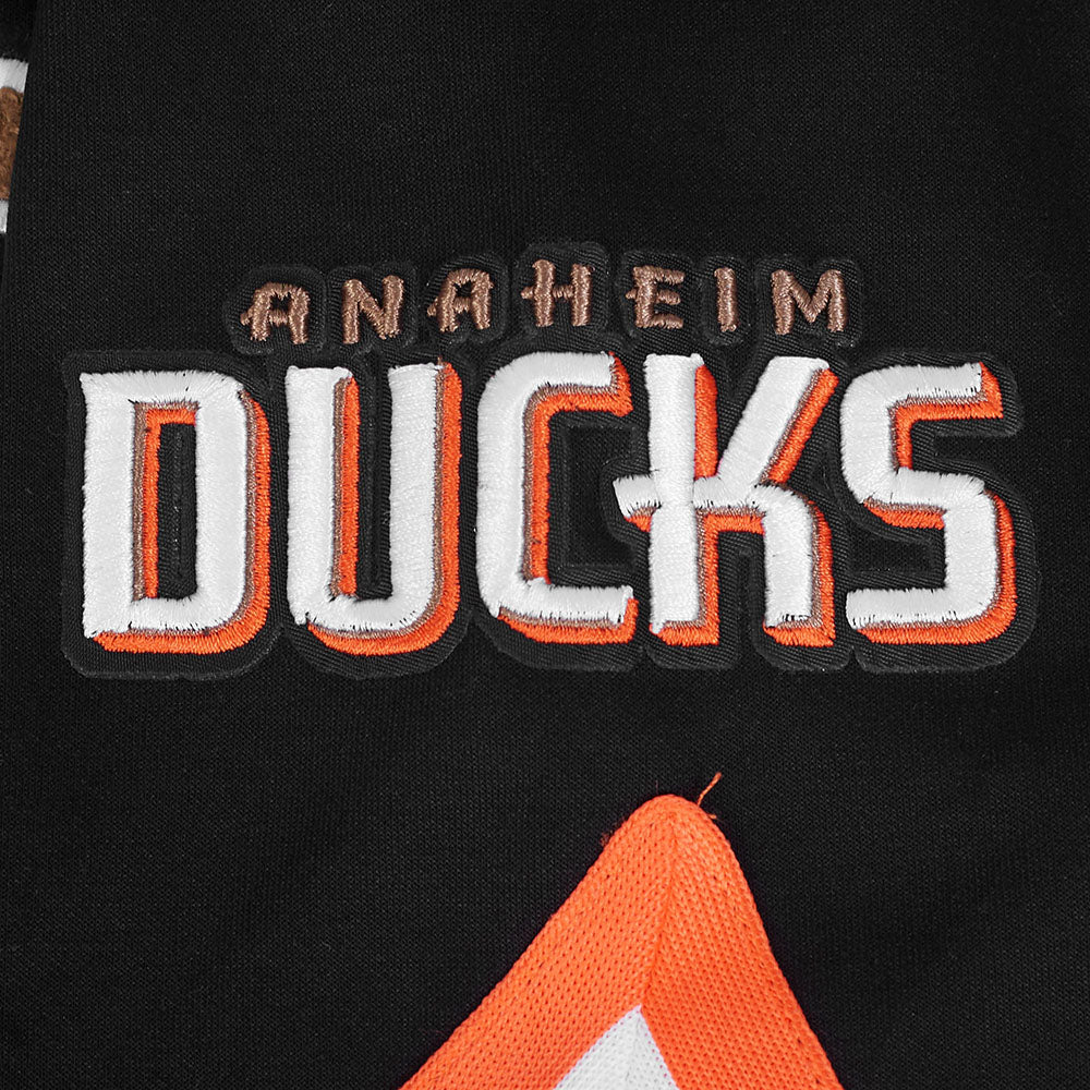 NHL ANAHEIM DUCKS CLASSIC BLOUSON D'ÉCHAUFFEMENT POUR HOMME (NOIR/ORANGE)