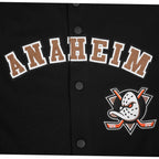 NHL ANAHEIM DUCKS CLASSIC BLOUSON D'ÉCHAUFFEMENT POUR HOMME (NOIR/ORANGE)