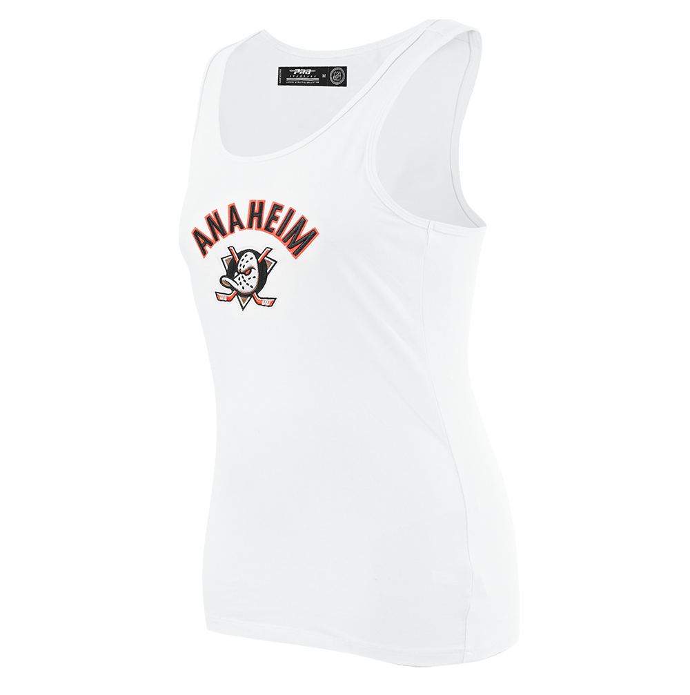 NHL ANAHEIM DUCKS CLASSIC WOMEN'S RACERBACK (WHITE)