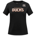 NHL ANAHEIM DUCKS CLASSIC T-SHIRT AJUSTÉ POUR FEMME (NOIR)