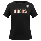 NHL ANAHEIM DUCKS CLASSIC T-SHIRT AJUSTÉ POUR FEMME (NOIR)