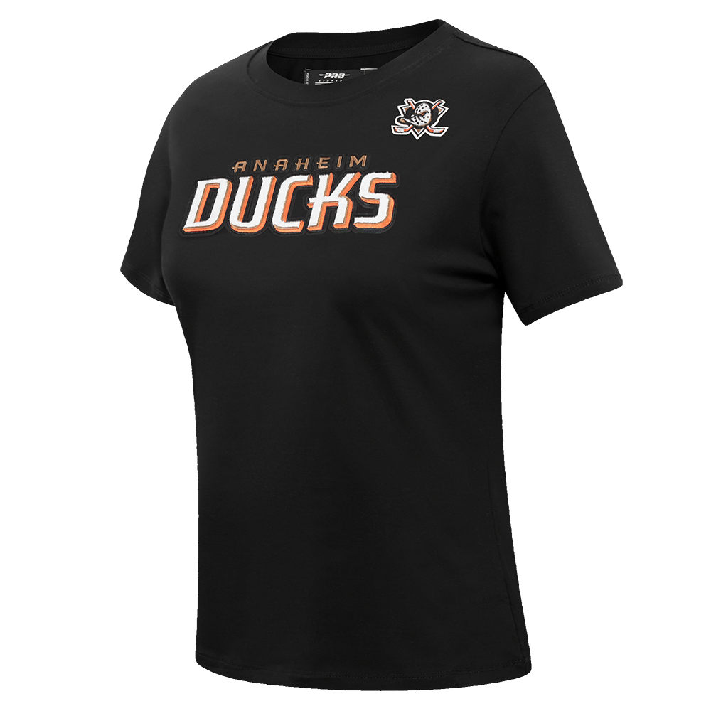 NHL ANAHEIM DUCKS CLASSIC T-SHIRT AJUSTÉ POUR FEMME (NOIR)
