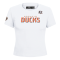 NHL ANAHEIM DUCKS CLASSIC T-SHIRT AJUSTÉ POUR FEMME (BLANC)
