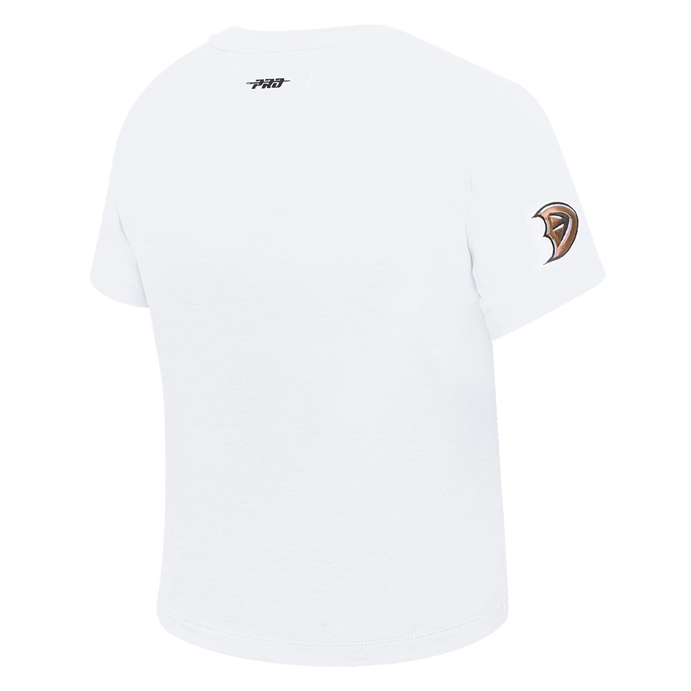 NHL ANAHEIM DUCKS CLASSIC T-SHIRT AJUSTÉ POUR FEMME (BLANC)
