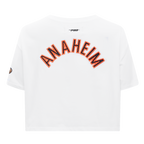 NHL ANAHEIM DUCKS CLASSIC T-SHIRT À COUPE CARRÉE POUR FEMME (BLANC)