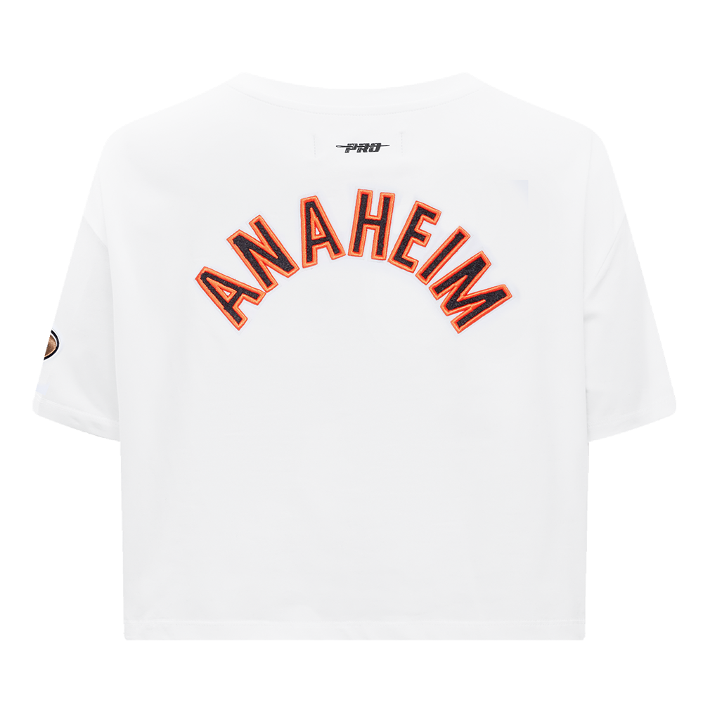 NHL ANAHEIM DUCKS CLASSIC T-SHIRT À COUPE CARRÉE POUR FEMME (BLANC)