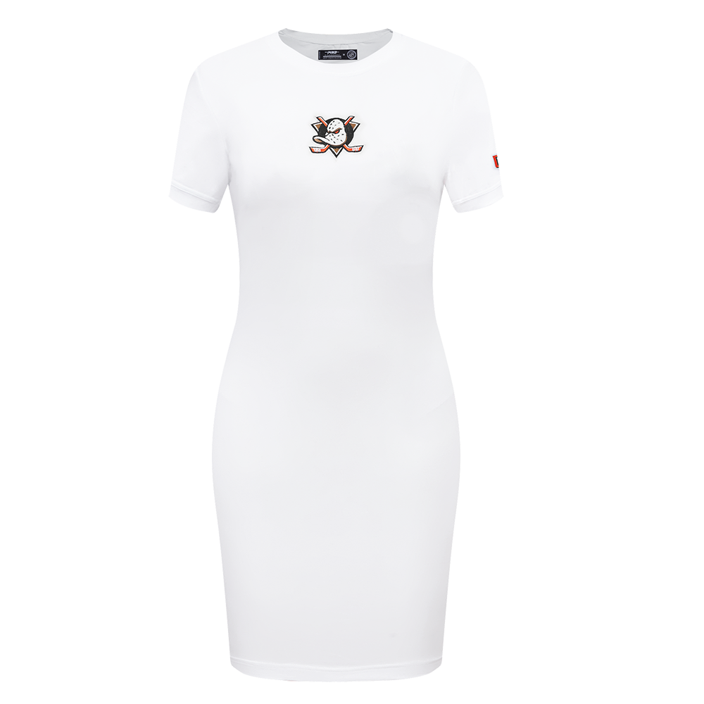 NHL ANAHEIM DUCKS CLASSIC ROBE MOULANTE POUR FEMME (BLANC)