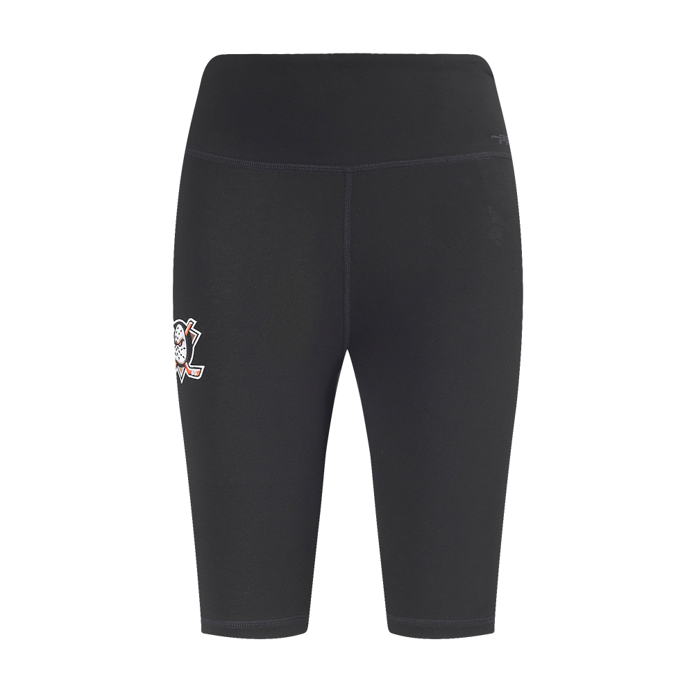 NHL ANAHEIM DUCKS CLASSIC WOMEN'S COTTON BIKE SHORT (BLACK)