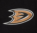 NHL ANAHEIM DUCKS CLASSIC WOMEN'S WOOL VARSITY JACKET (BLACK/WHITE)