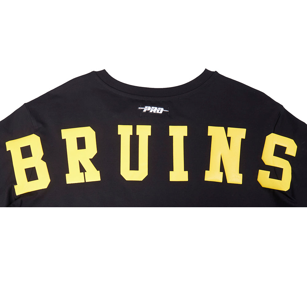 NHL BOSTON BRUINS WINGSPAN WOMEN'S SJ BOXY TEE (BLACK)