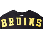 NHL BOSTON BRUINS WINGSPAN WOMEN'S SJ BOXY TEE (BLACK)
