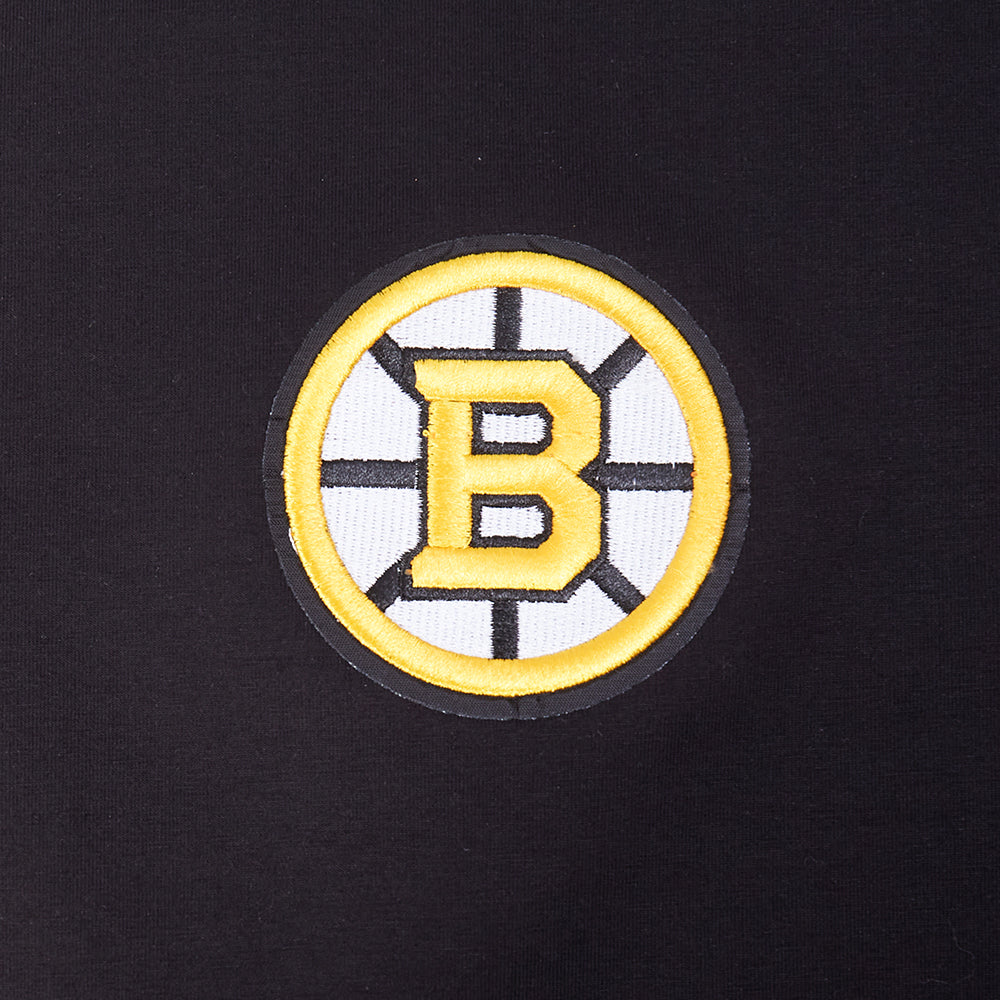 NHL BOSTON BRUINS WINGSPAN WOMEN'S SJ BOXY TEE (BLACK)