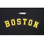 NHL BOSTON BRUINS CLASSIC CHENILLE WOMEN'S SJ BOXY TEE (BLACK)