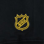 NHL BOSTON BRUINS CLASSIC WOMEN'S CHENILLE WOMEN'S FLC CROPPED PO HOODIE (BLACK)