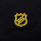 NHL BOSTON BRUINS CLASSIC CHANDAIL À COL ROND EN MOLLETON ET CHENILLE POUR FEMME (NOIR)