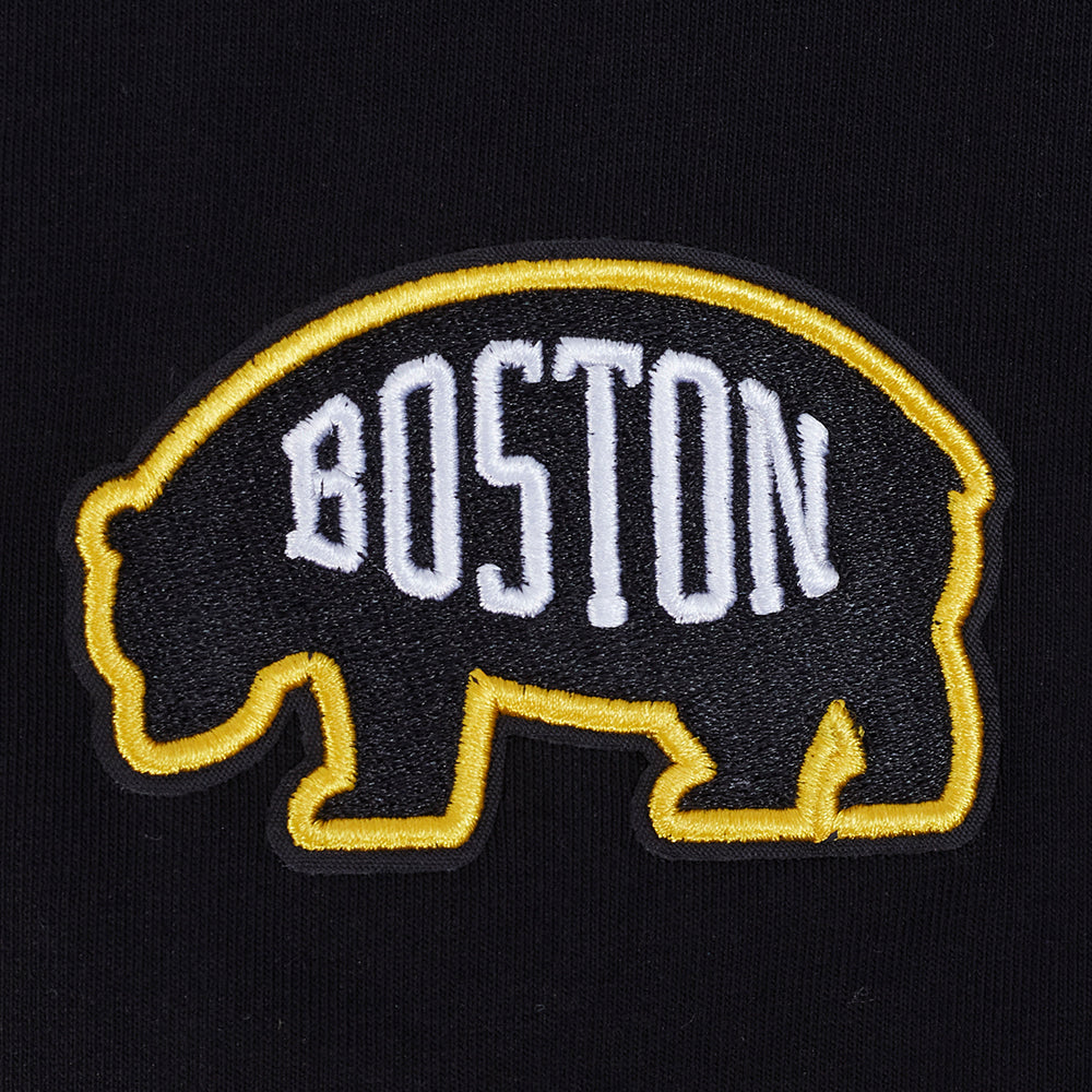 NHL BOSTON BRUINS CLASSIC WOMEN'S CHENILLE WOMEN'S HW JERSEY LEGGING (BLACK)