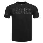 NHL BUFFALO SABRES TRIPLE BLACK T-SHIRT EN JERSEY SIMPLE POUR HOMME (TRIPLE NOIR HOMME)